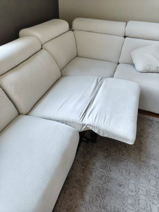 Sofá modular eléctrico blanco
