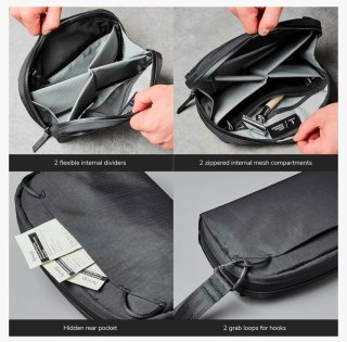 Bolso Neceser Alpaka Negro Toiletry Bag