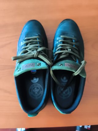 Zapatillas Munich Negras y Verdes