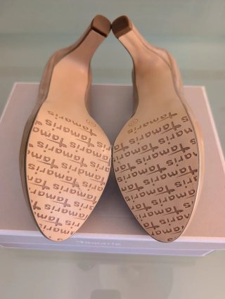 Zapatos Tamaris Tacón Beige Talla 37