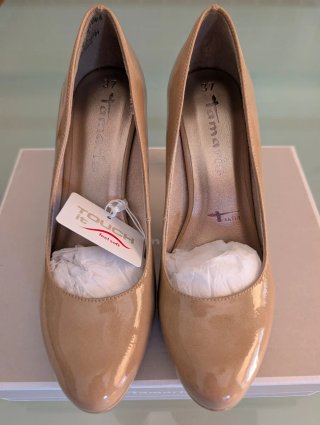 Zapatos Tamaris Tacón Beige Talla 37