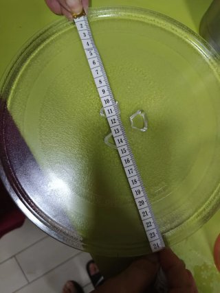 Plato de microondas de cristal