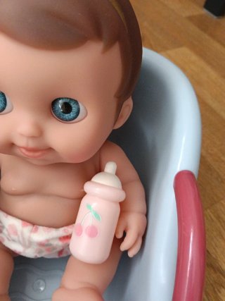 Bañera de bebé con accesorios