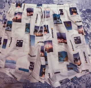 Costume da bagno Polaroid bianco