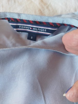 Blusa Tommy Hilfiger Gris Manga Campana