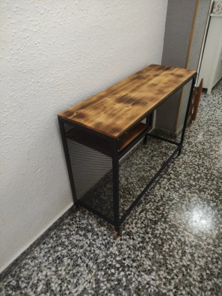 Mesa multiusos madera y metal