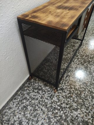Mesa multiusos madera y metal