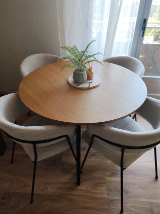 Pack 4 Sillas Comedor Diseño Beige
