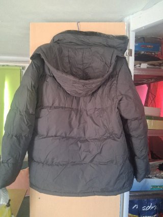Chaqueta acolchada hombre gris oscuro XXL
