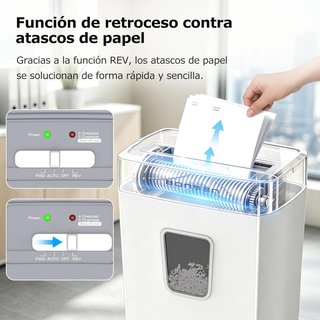 Trituradora de papel microcorte P-4 – 12 hojas