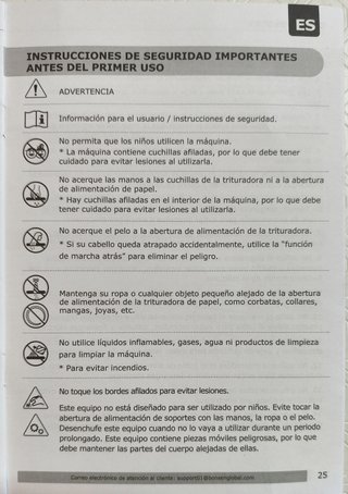 Trituradora de papel microcorte P-4 – 12 hojas