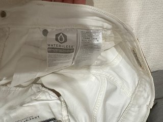 Shorts Levi's Mujer 501 Blancos Talla 23 (xxs/xs)