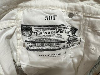 Shorts Levi's Mujer 501 Blancos Talla 23 (xxs/xs)