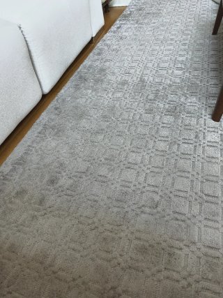 Alfombra Viscosa Gris 3x4m