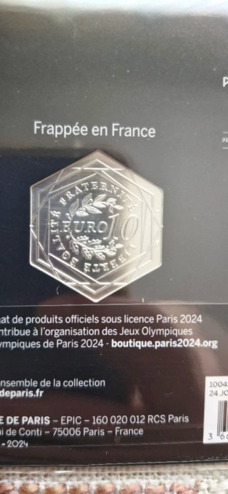 Moneta 10 euro in argento Francia 2024