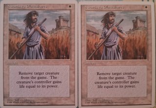 2x Espadas a Hachas 4a Ed. Magic Cards
