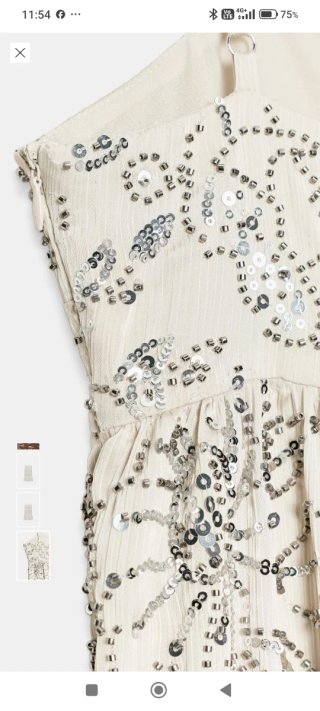 Vestido mini Zara abalorios