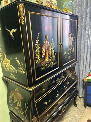 Mueble Bar Chino Oriental con Luz
