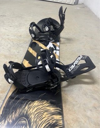 Tabla Snowboard Raven Grizzly + Fijaciones