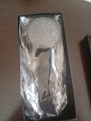 Reloj Negro y Azul con Pulsera