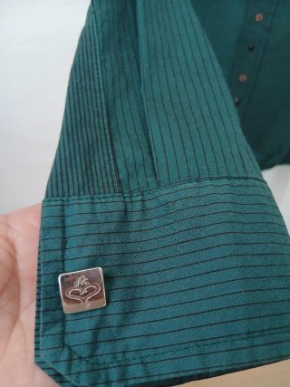 Body Camicia Rosso di Sera Verde