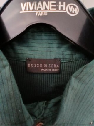 Body Camicia Rosso di Sera Verde