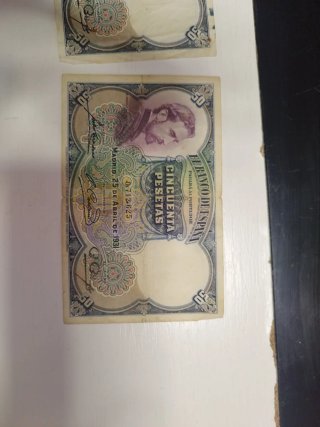 3 Billetes 50 Pesetas 1931