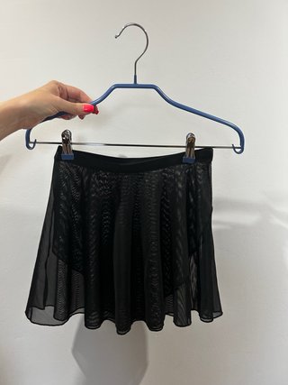 Falda de baile negra talla única