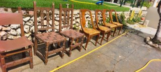 Mesitas de noche rústicas de madera (2 unidades)