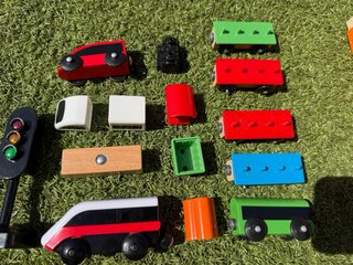 Super pack Tren+ accesorio madera IKEA +90 piezas