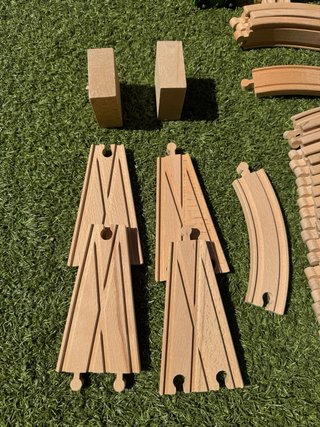 Super pack Tren+ accesorio madera IKEA +90 piezas