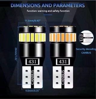 2 Bombillas LED W5W CANBUS