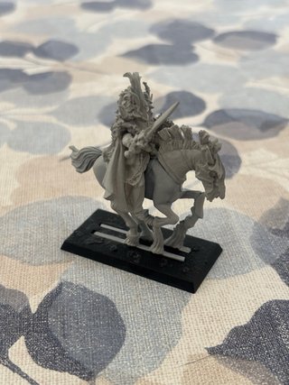 Warhammer, elfos silvanos: Noble a caballo.