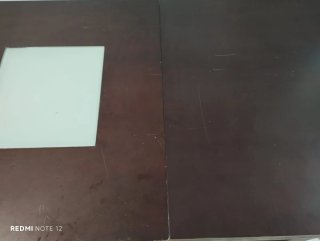 Mesa de salón madera y cristal