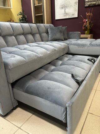 Sofá Chesslong con arcon y cama grande
