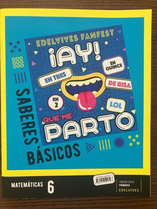 Matemáticas 6, Tercer Ciclo Primaria, Edelvives...