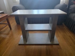 Mueble para acuario de color gris