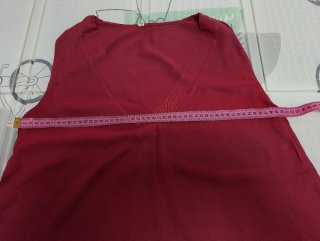 Blusa sin mangas Burdeos Made in Iraly