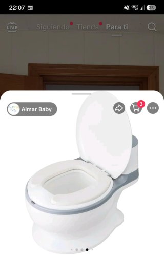 Orinal Almar Baby blanco y gris