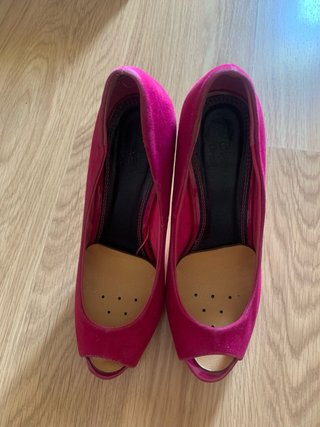 Zapatos de fiesta tacón rosa