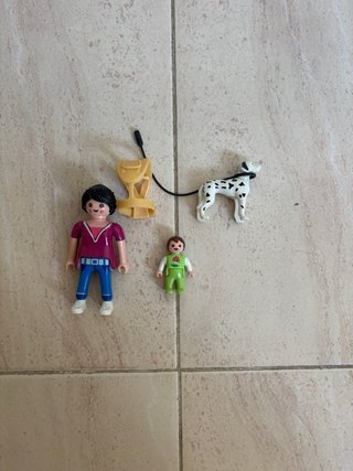 Pack Playmobil madre, hijo y perro
