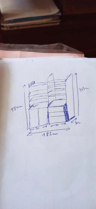 Librería modular de madera