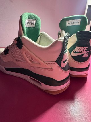 Zapatillas Jordan 4 Verde y Blanco