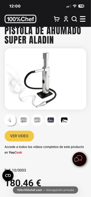 Ahumador aromatizador Super-Aladín 100%CHEF