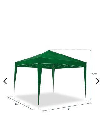 Carpa plegable verde 3x3m Recoger en Benidorm