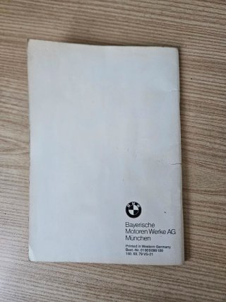 Manuale BMW Europa 1980
