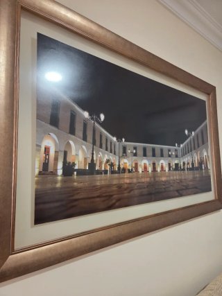 Fotografía Plaza Porticada Berja Marco Madera