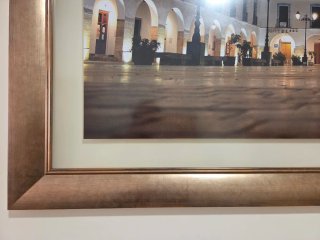 Fotografía Plaza Porticada Berja Marco Madera