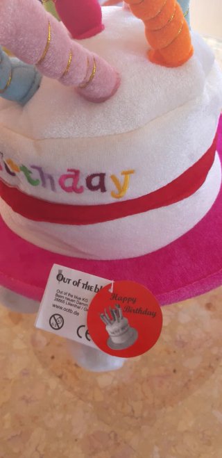 Sombrero Tarta Cumpleaños Feliz
