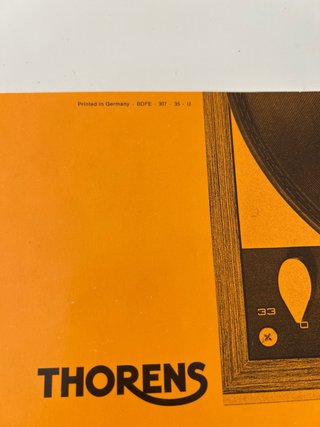 Manual Thorens TD 160 (Instrucciones)